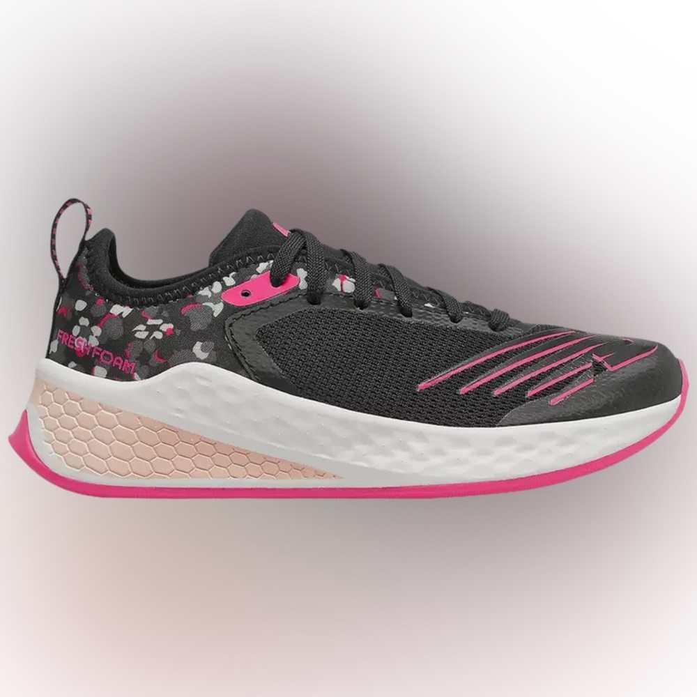 Size 5 Youth New Balance Black and Pink Kids Sneakers